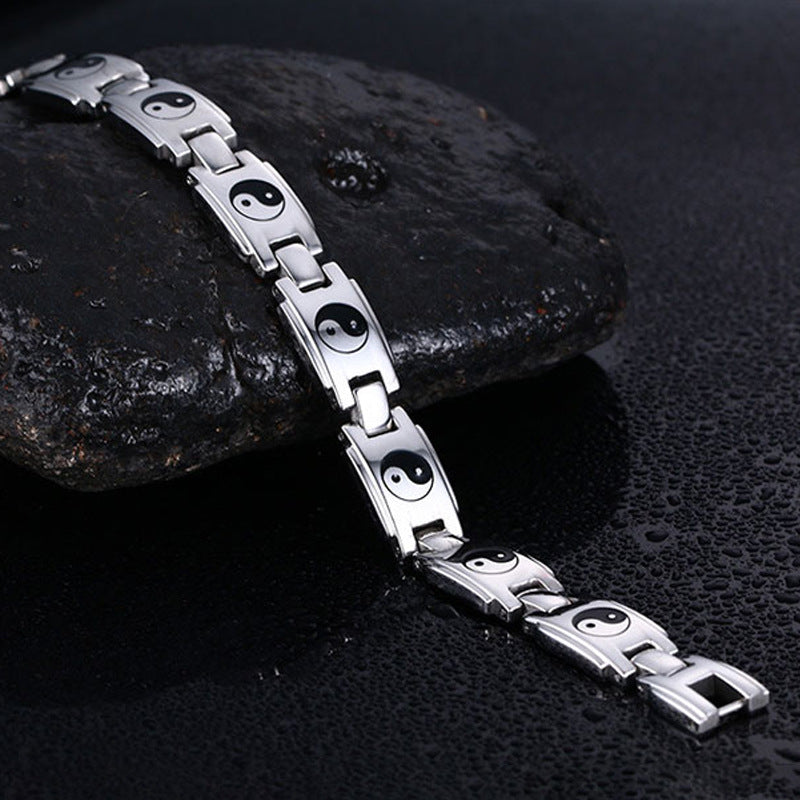 Tai Chi Titanium Steel Bracelet Jewelry