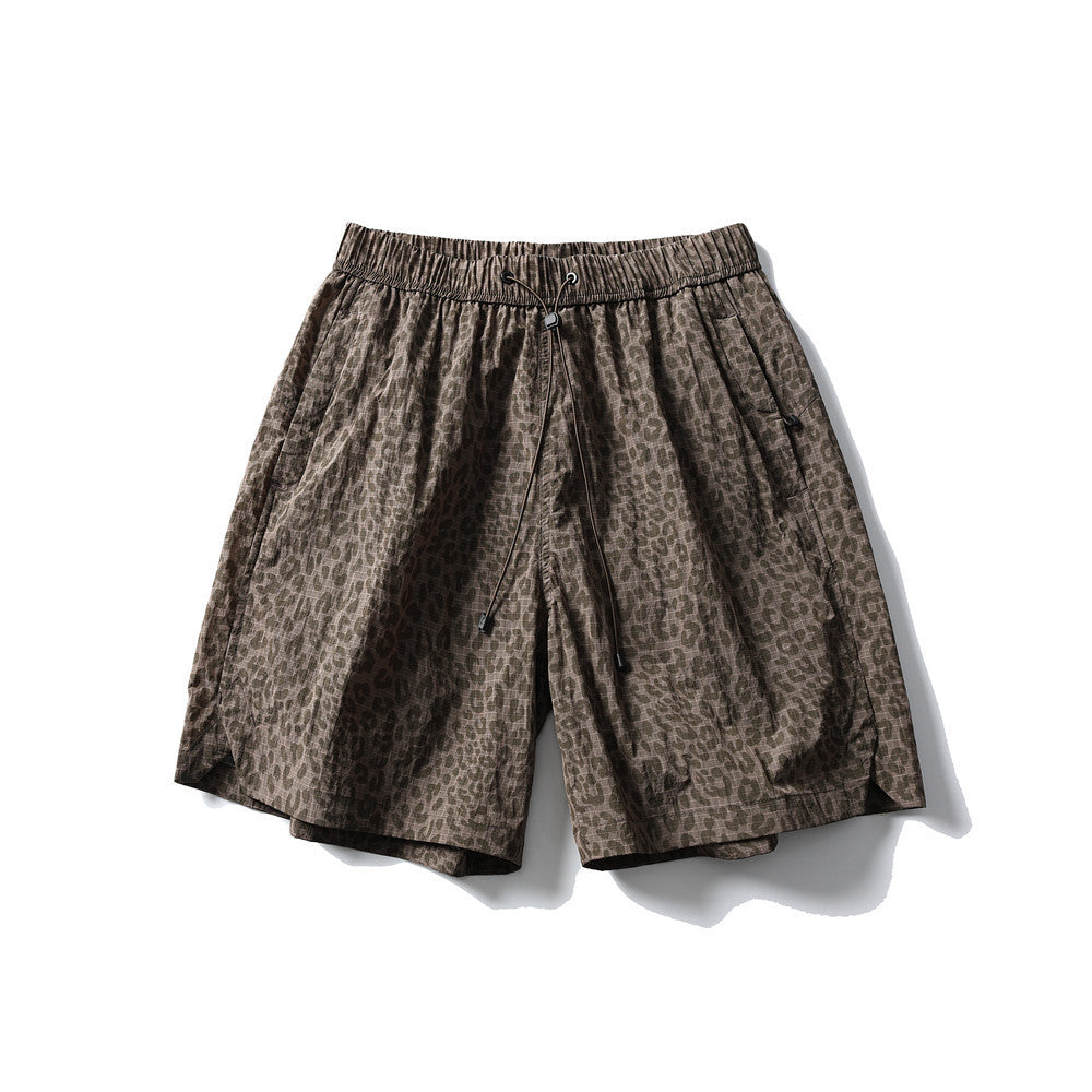 Summer Loose Leopard Print Shorts