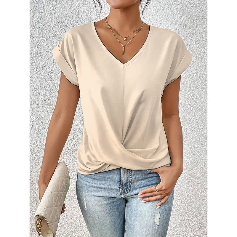 Comfy Casual V Neck Blouses