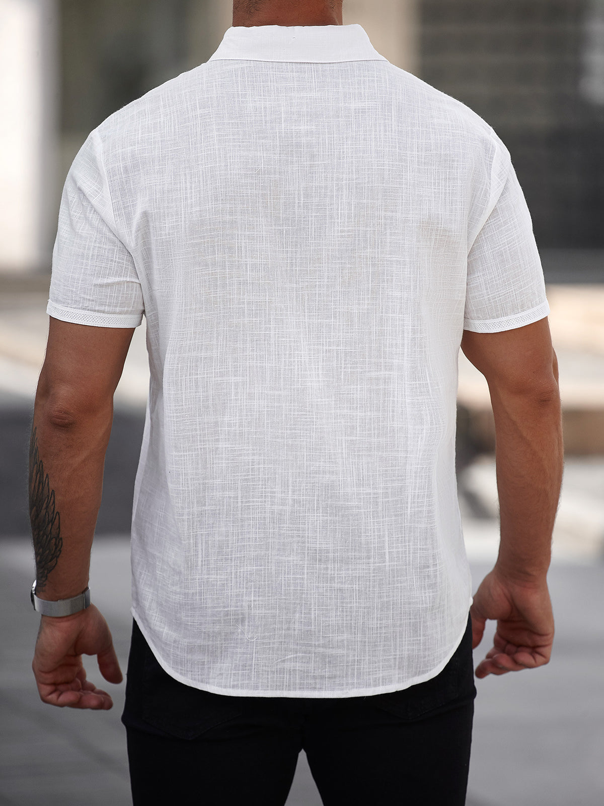 Short-sleeve Cotton Shirt