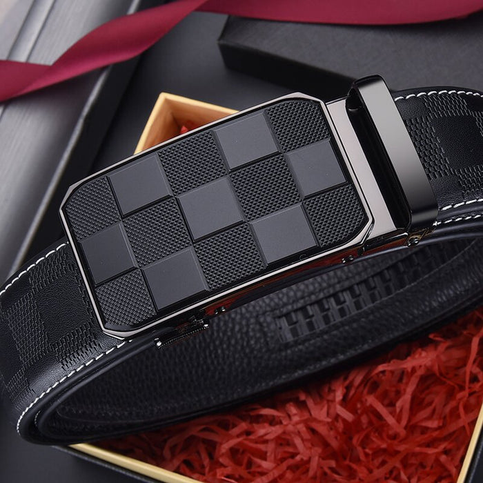 Automatic Leather Buckle Belt