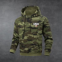 Mens Stylish Thicker Casual Camo Hoodie