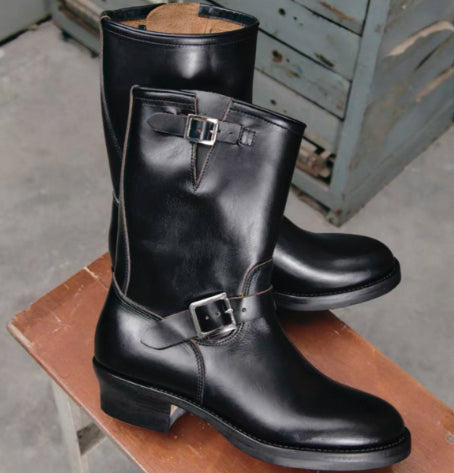 Mid-Calf Motorcycle Martin Boots