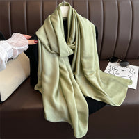 Pure Color Simple Long Scarves