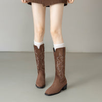 Retro Embroidered Western Cowboy Boots