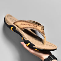 Genuine Leather Flip Flops