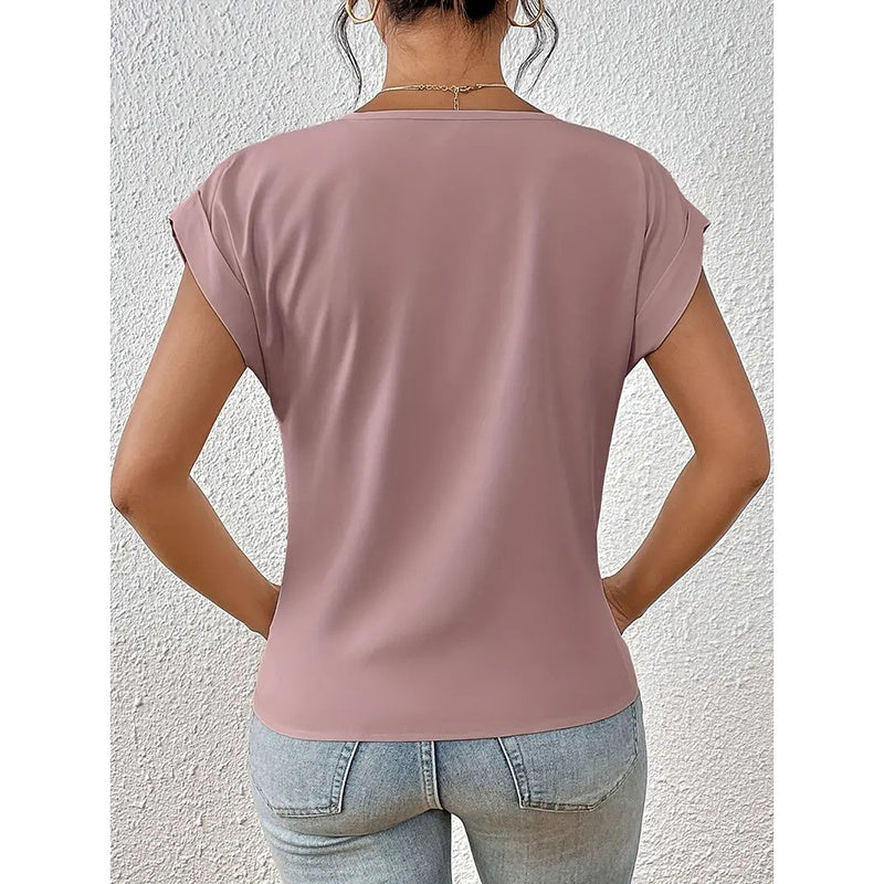 Comfy Casual V Neck Blouses