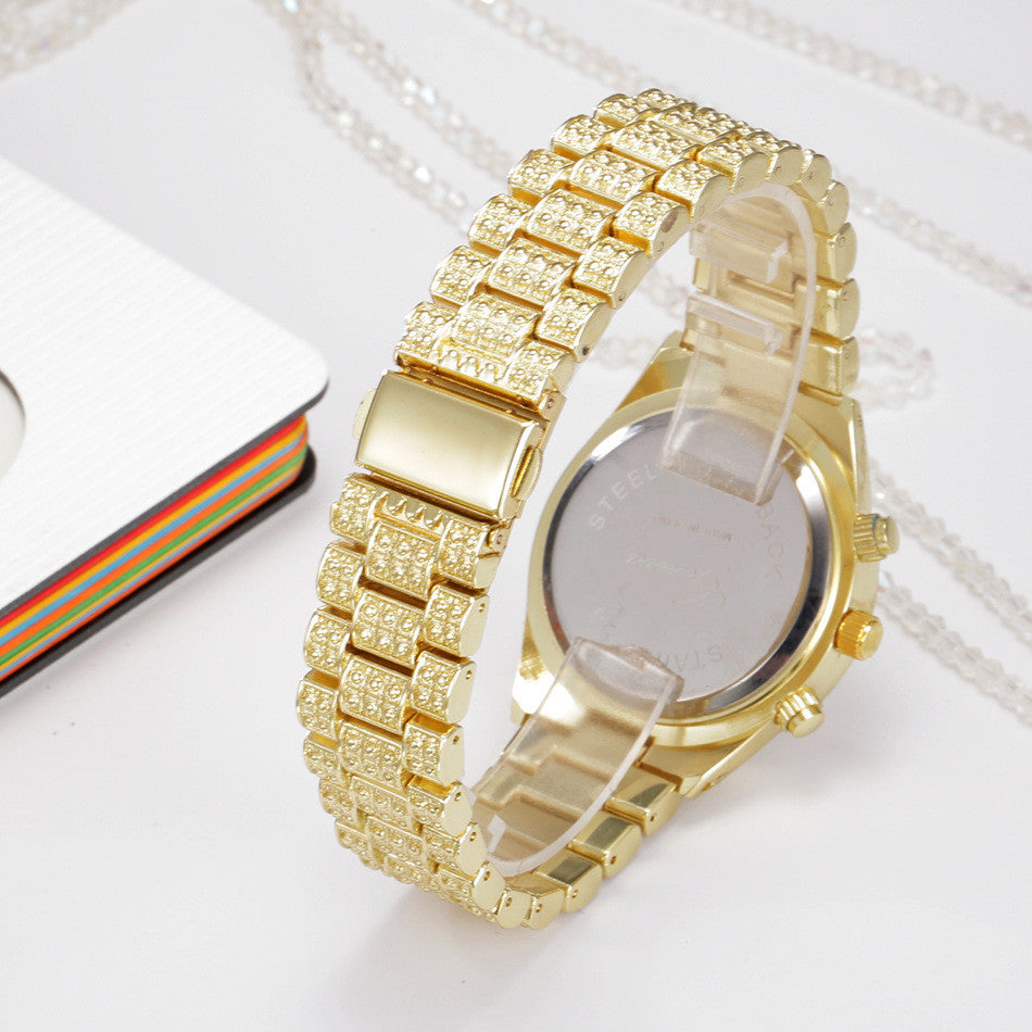 Crystal Quartz Analog Wrist Watch