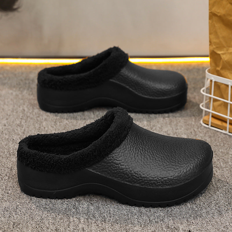 Fleece-Lined Sports Slippers