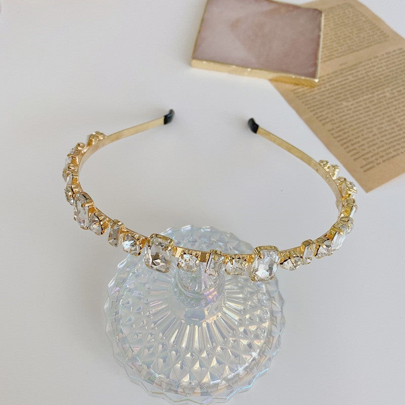 Golden Headband With Diamonds