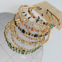 Golden Headband With Diamonds