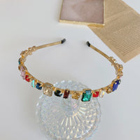 Golden Headband With Diamonds