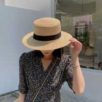 Woven Raffia Straw Hat