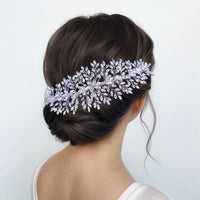 Simple Bridal Headdress Luxury Rhinestone Hair Comb