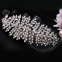 Simple Bridal Headdress Luxury Rhinestone Hair Comb