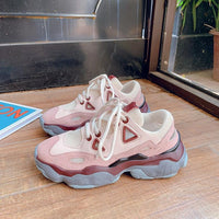 Platform Lace-Up Vulcanized Shoes