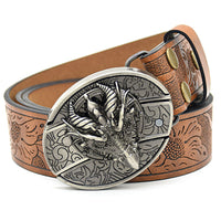 Engraving Smooth Buckle Knife Embossing Belt