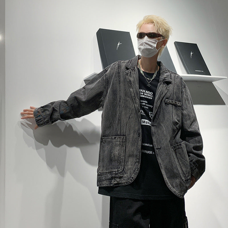 Retro Denim Jacket Loose And Casual