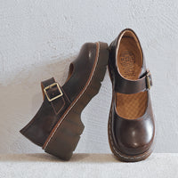 New-style Vintage Buckle Mary Jane Shoes
