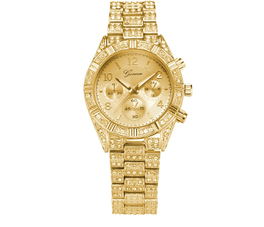 Crystal Quartz Analog Wrist Watch