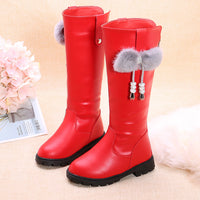 Velvet-lined High-top Boots