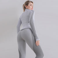 Seamless Long-Sleeve Yoga Jacket