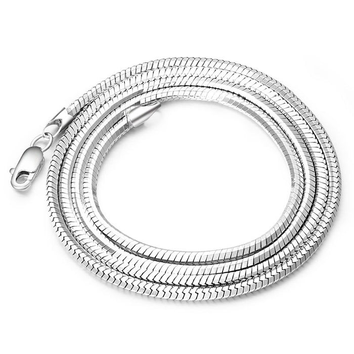 Sterling Silver Plated platinum necklace chain
