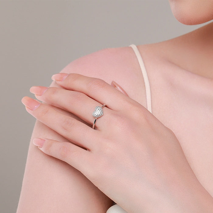 S925 Sterling Silver Diamond Ring