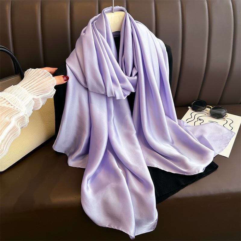 Pure Color Simple Long Scarves