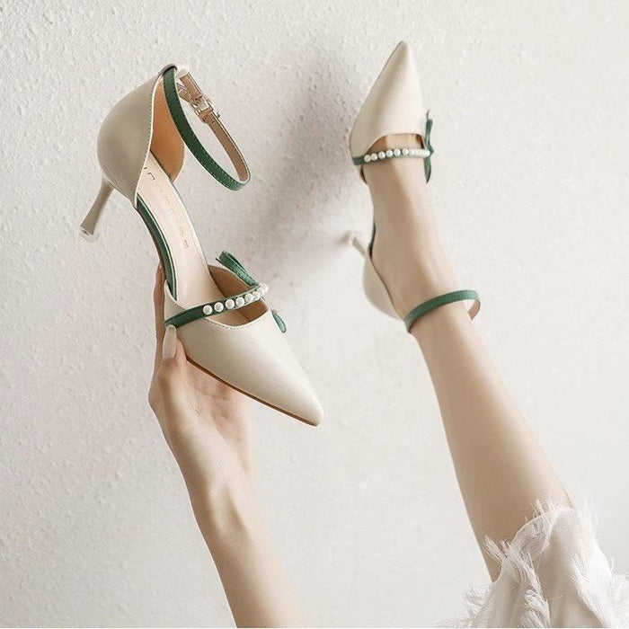 White High-Heel Shoes