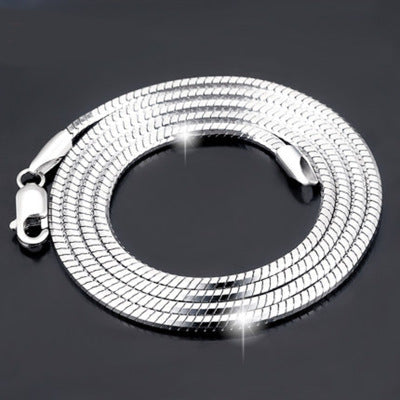 Sterling Silver Plated platinum necklace chain