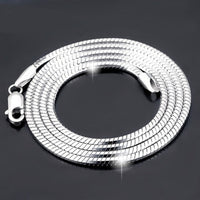 Sterling Silver Plated platinum necklace chain