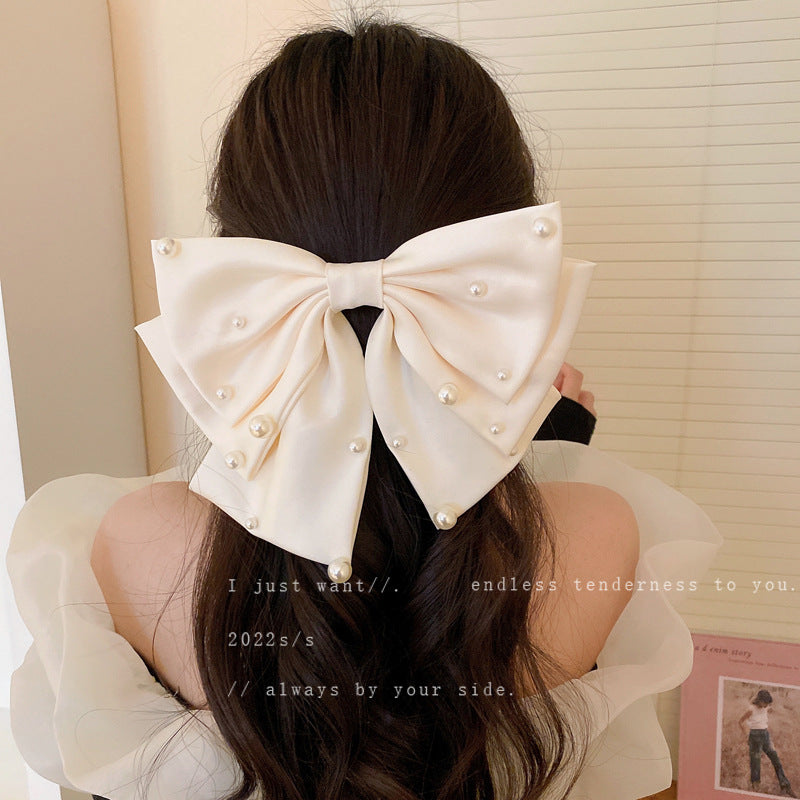 Luxury Star Point Pearl Bow Headdress