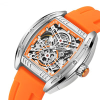 Wine Barrel Type Mechanical Watch Silicone Tape