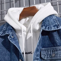Workwear Hooded Denim Jacket
