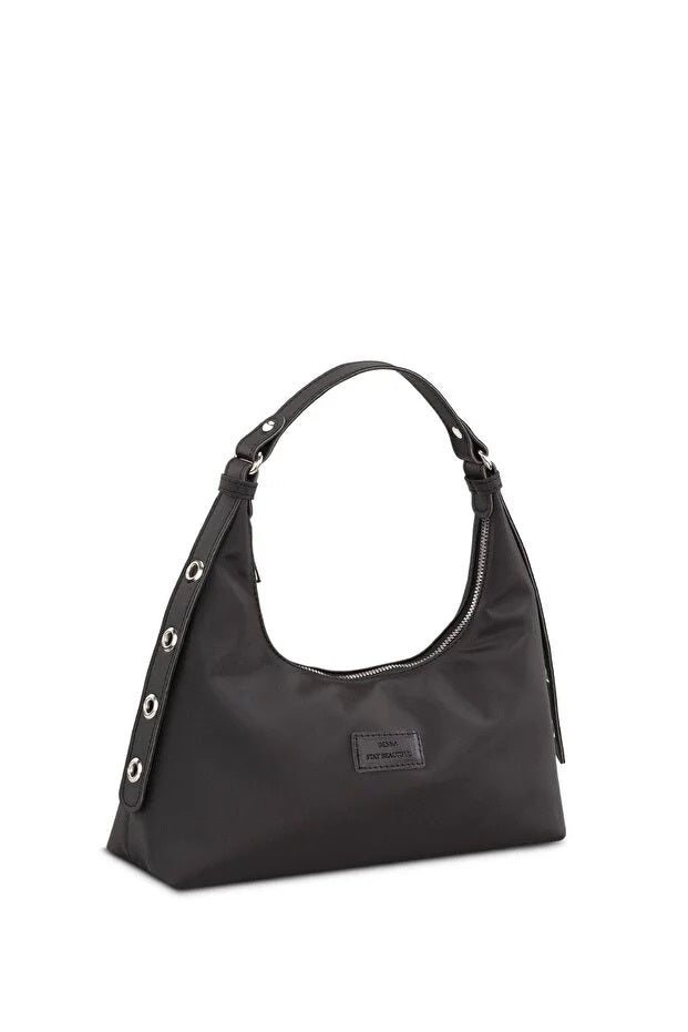 Black Baguette Shoulder Bag