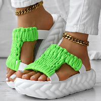 Summer Braided Knit Hollow Open Toe Sandals
