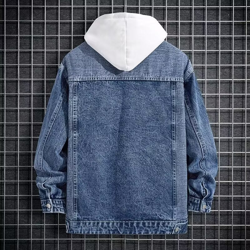 Workwear Hooded Denim Jacket