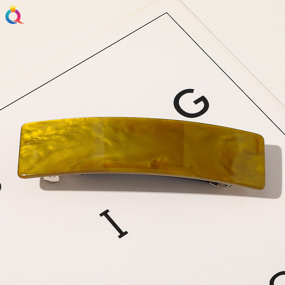 Square Grip Acetate Acrylic Spring Clip