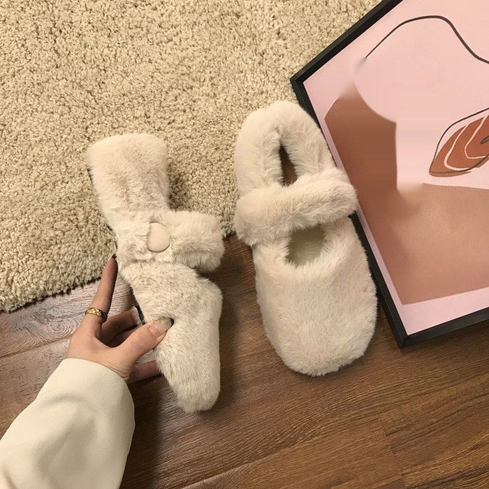 Outerwear Plus-size  Fluffy Shoes