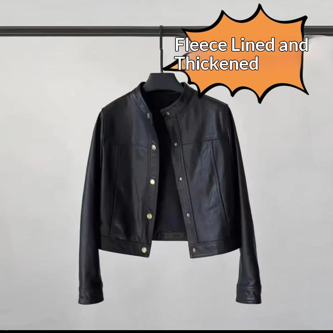 A Cozy Sun-kissed Look Pairs Leather