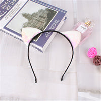Sequined Cat Ear Headband