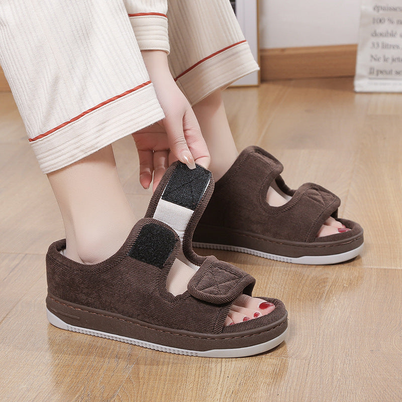 Home Linen Breathable Large Size Cloth Sandals