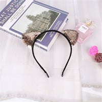 Sequined Cat Ear Headband