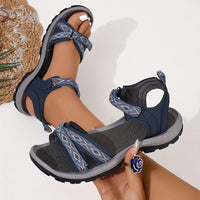 Adjustable-strap Two-tone Sports Sandals