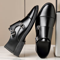 Soft-Sole Metal-Detail Slip-On Leather Shoes