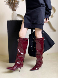 Pointed-toe High Heels With Patent