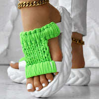 Summer Braided Knit Hollow Open Toe Sandals