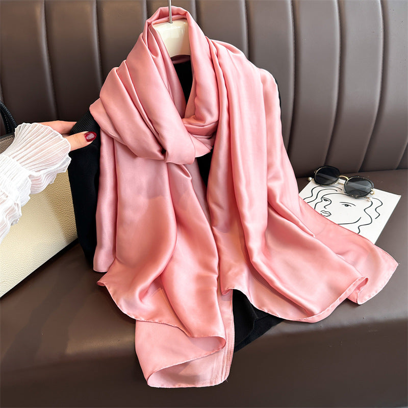 Pure Color Simple Long Scarves