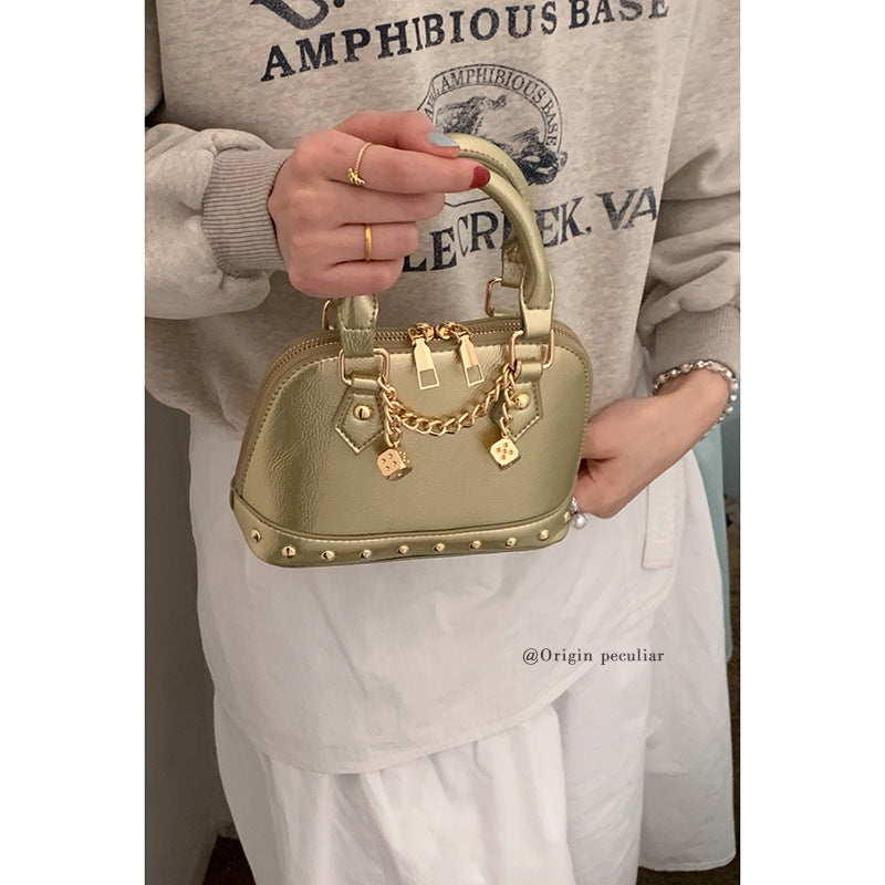 Champagne-gold Shell Bag